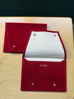 Cartier Jewelry Pouch, Dust Bag, Authentic, Like New
